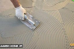 آموزش نصب کاشی با چسب